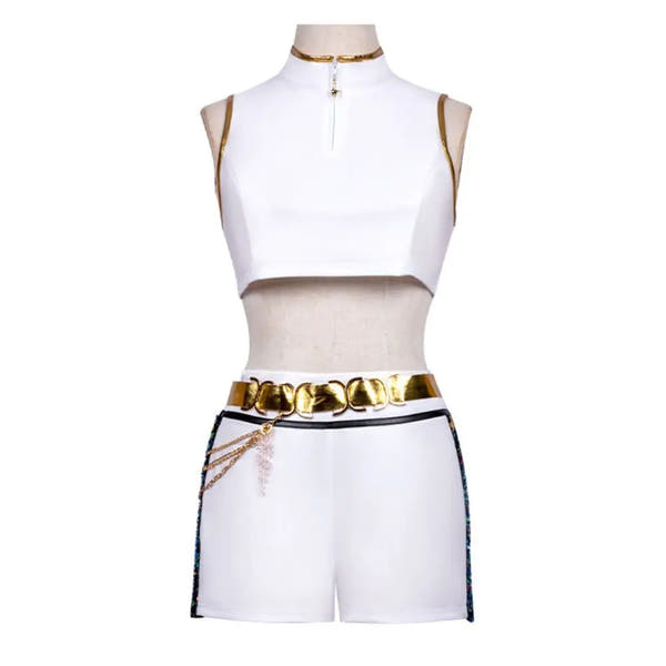 Kids Girls Kpop Demon Hunters Rumi Zoey Mira Cosplay Fantasia Costume for Child Idol Roleplay Outfits Halloween Carnival Suit