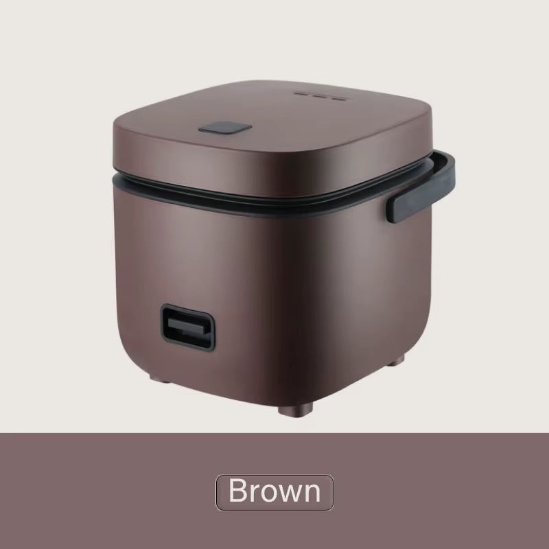 Mini Rice Cooker Automatic Household Kitchen Electric Cooking Machine 1-2 People Food Warmer Steamer 1.2L Small Rice Cooker