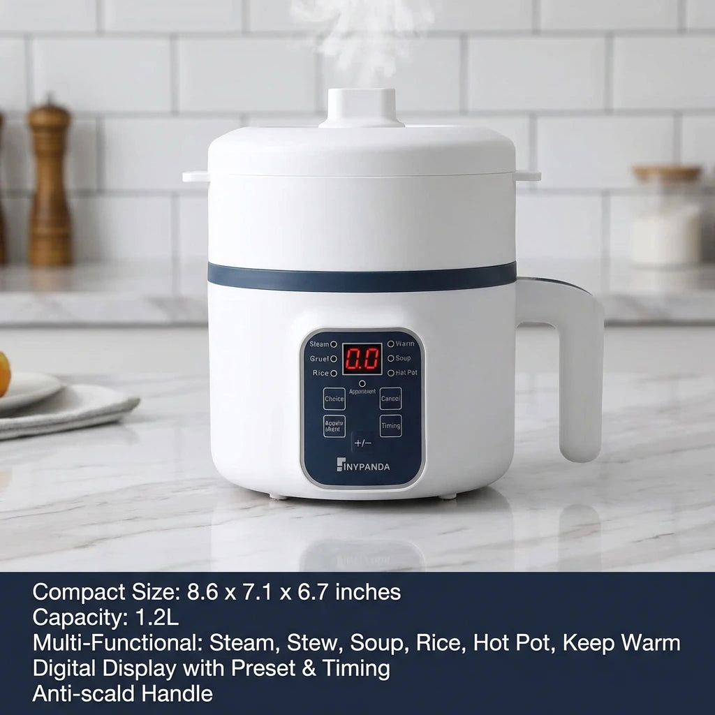 1.7L Electric Rice Cooker Single Double Layer 220V Non-Stick Smart Mechanical Multi-Cooker for Home Use Steamed Rice Pot