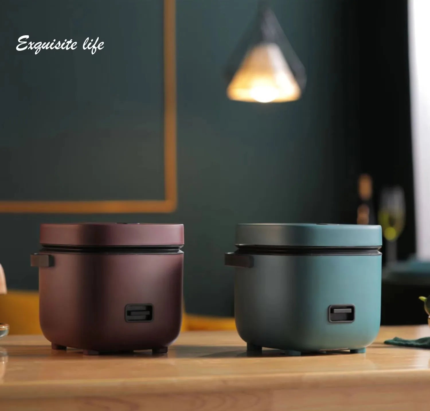 Mini Rice Cooker Automatic Household Kitchen Electric Cooking Machine 1-2 People Food Warmer Steamer 1.2L Small Rice Cooker