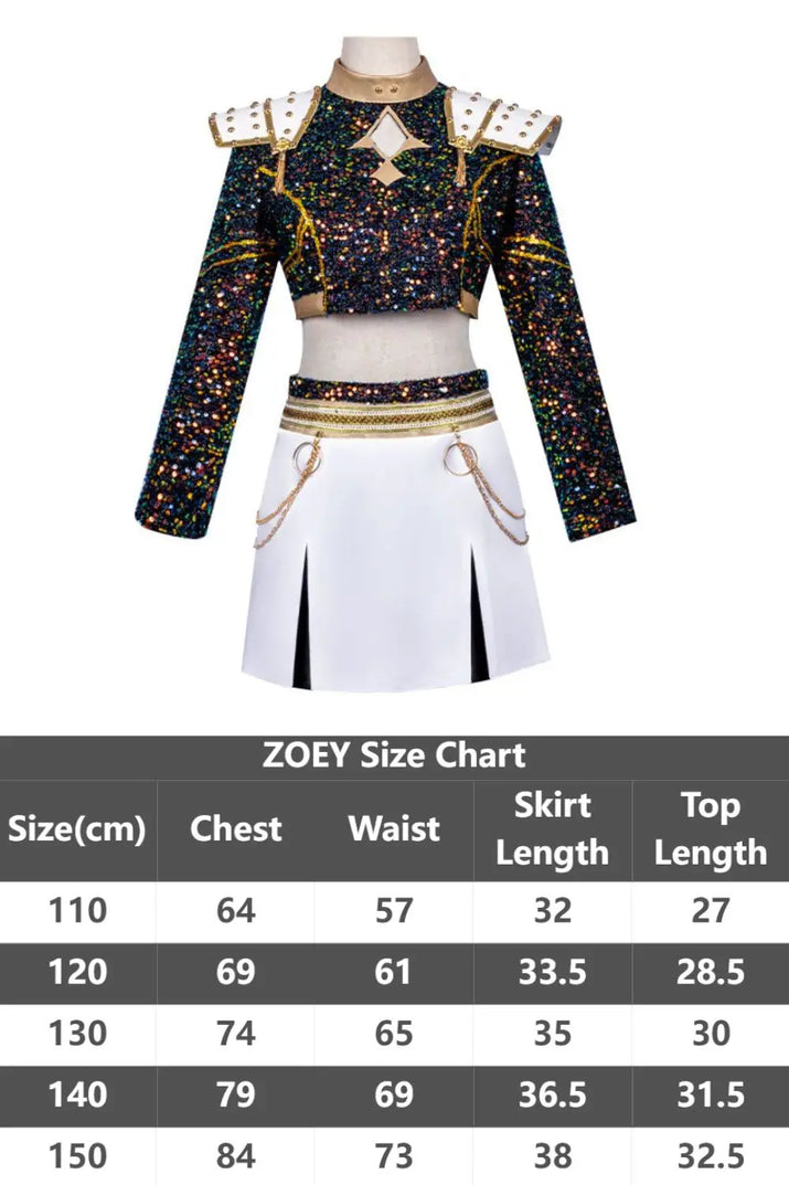 Kids Girls Kpop Demon Hunters Rumi Zoey Mira Cosplay Fantasia Costume for Child Idol Roleplay Outfits Halloween Carnival Suit