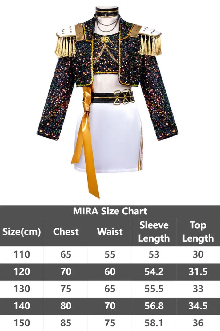 Kids Girls Kpop Demon Hunters Rumi Zoey Mira Cosplay Fantasia Costume for Child Idol Roleplay Outfits Halloween Carnival Suit