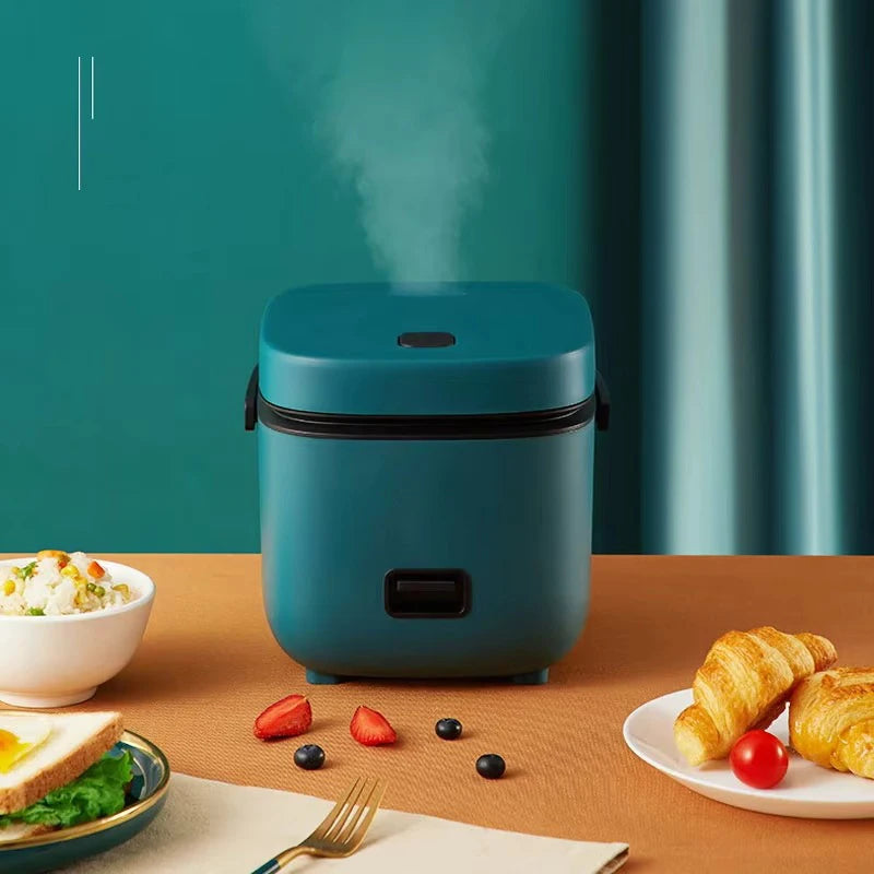 Mini Rice Cooker Automatic Household Kitchen Electric Cooking Machine 1-2 People Food Warmer Steamer 1.2L Small Rice Cooker